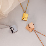 Love You Card Pendant Necklace