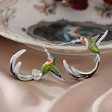 Bohemia Blue Hummingbird Earrings