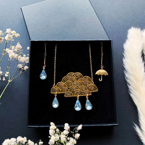 Rain Cloud Necklace