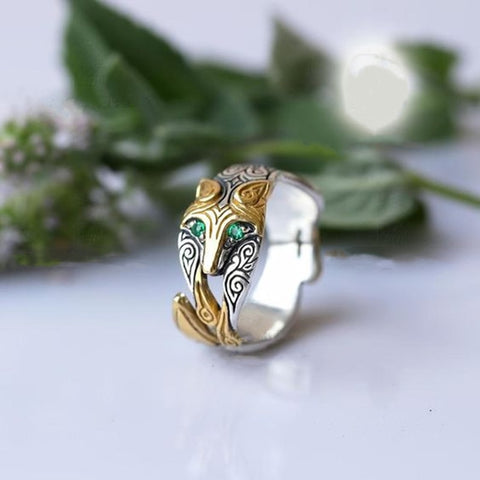 Green Eyes CZ Stone Fox