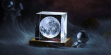 3D Moon Crystal Glass Cube