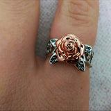 Rose Gold Plated Flower Ring