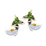 Bohemia Blue Hummingbird Earrings