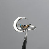 Bat Moon Ring
