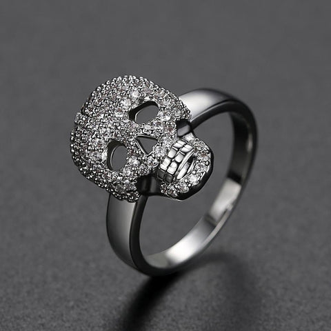 Crystal Skull Ring