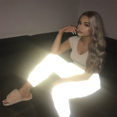 Reflective Jogger Pants - Streetwear Trousers