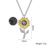 Sunflower Pendant Necklace (One Hundred Languages)