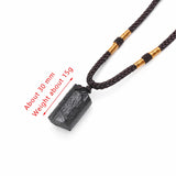 Black Tourmaline Stone Pendant Necklace