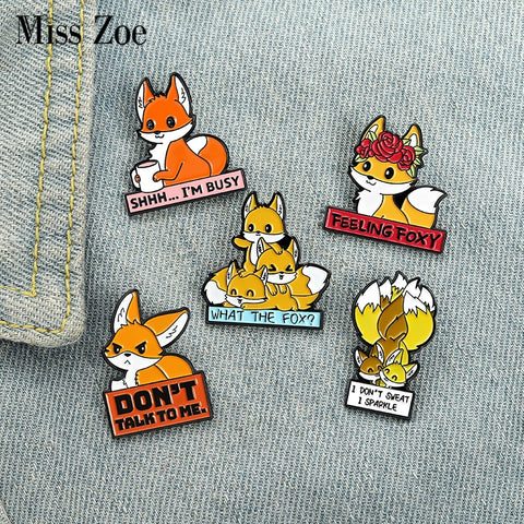 Fox Quotations Enamel Pins
