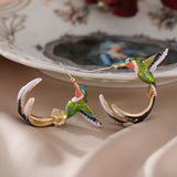 Bohemia Blue Hummingbird Earrings