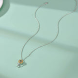 Sunflower Pendant Necklace (One Hundred Languages)