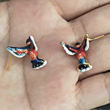 Bohemia Blue Hummingbird Earrings