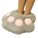 Plush Cat Paw Slippers