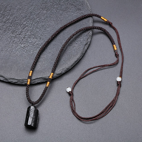 Black Tourmaline Stone Pendant
