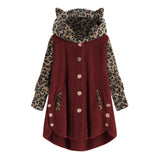 Fleece Cat Hoodie Multi Color