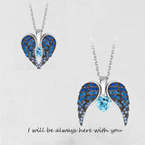 Angel Wings With Heart Pendant