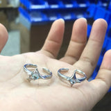 Irregular Cross Star Opal Ring