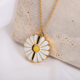 You Are My Sunshine Sunflower Necklace