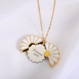 You Are My Sunshine Sunflower Necklace