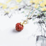 Strawberry Pendant Necklace
