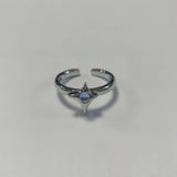 Irregular Cross Star Opal Ring