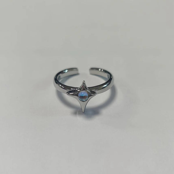 Irregular Cross Star Opal Ring