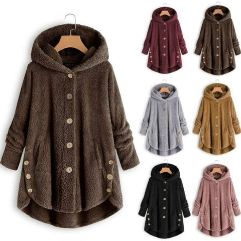 Fleece Cat Hoodie Multi Color