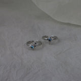 Irregular Cross Star Opal Ring