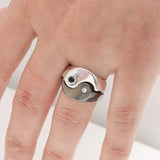 2Pcs Creative Yin Yang Ring