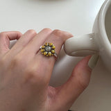Vintage Sunflower Ring