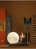 Original Sitting Astronaut & Moon Lamp