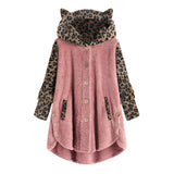 Fleece Cat Hoodie Multi Color
