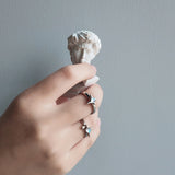 Irregular Cross Star Opal Ring