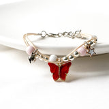 Drip Glaze Butterfly Bracelet