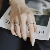 Irregular Cross Star Opal Ring