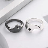 2Pcs Creative Yin Yang Ring