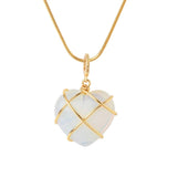 Opal Heart Necklace