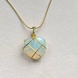 Opal Heart Necklace