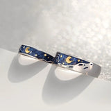 Creative Van Gogh Starry Sky Open Ring