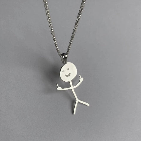 Fxck You Doodle Necklace