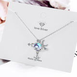 Moon & Stars Planet Necklace