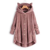 Fleece Cat Hoodie Multi Color