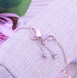 Butterfly Crystal Drop Anklet Bracelet