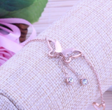 Butterfly Crystal Drop Anklet Bracelet