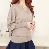 Retro Lantern Sleeve Cashmere Sweater