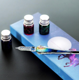 Unicorn Spiral Glass Pen