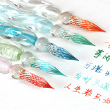 Unicorn Spiral Glass Pen