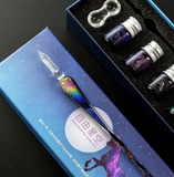 Unicorn Spiral Glass Pen