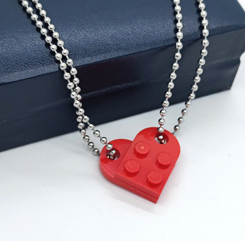 Lego Heart Necklace