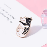 Cuddle Cat Brooch Pin